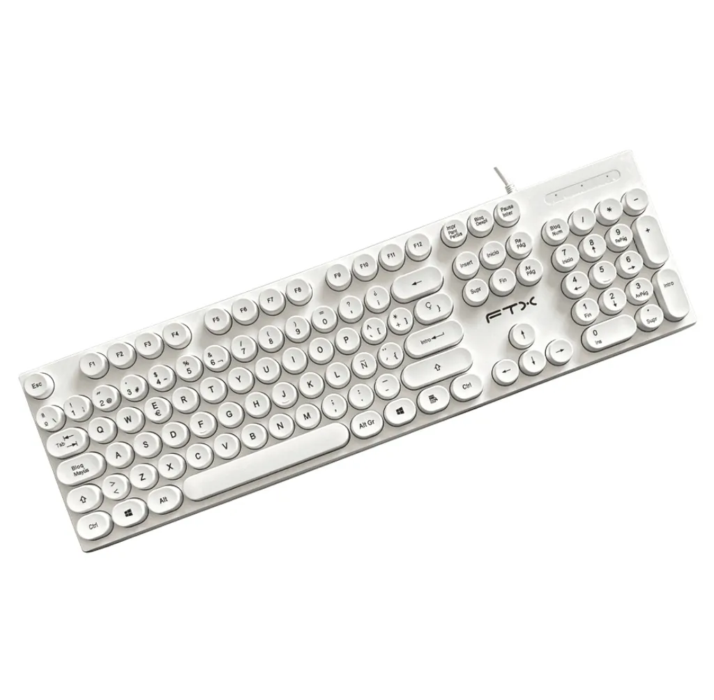 Teclado FTX FTXK22 USB Español Numérico - Blanco